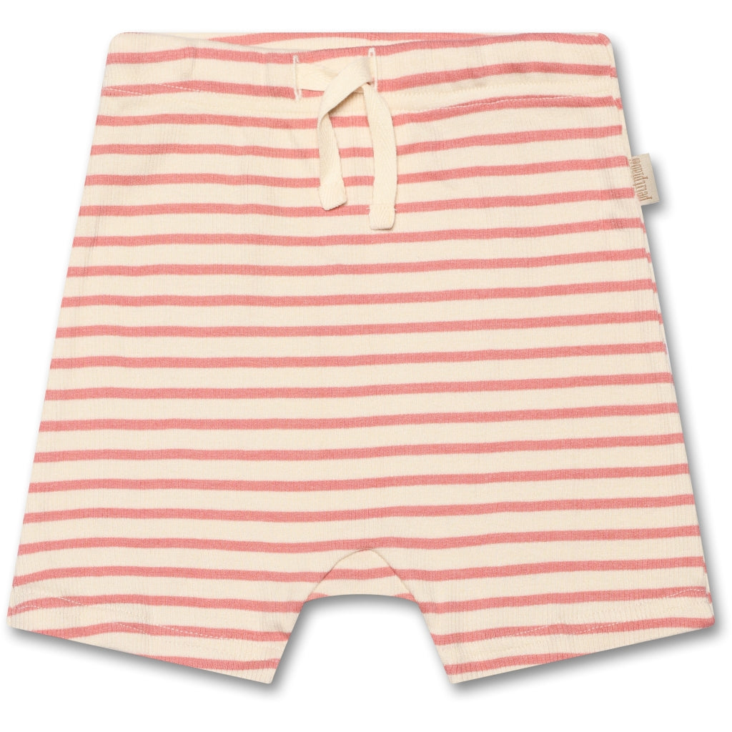 PETIT PIAO Shorts Modal Striped Shorts Sea Shell Pink