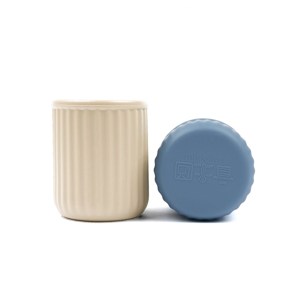 Mikk-Line Silikone Kopper (2 Pak) Tableware Faded Denim