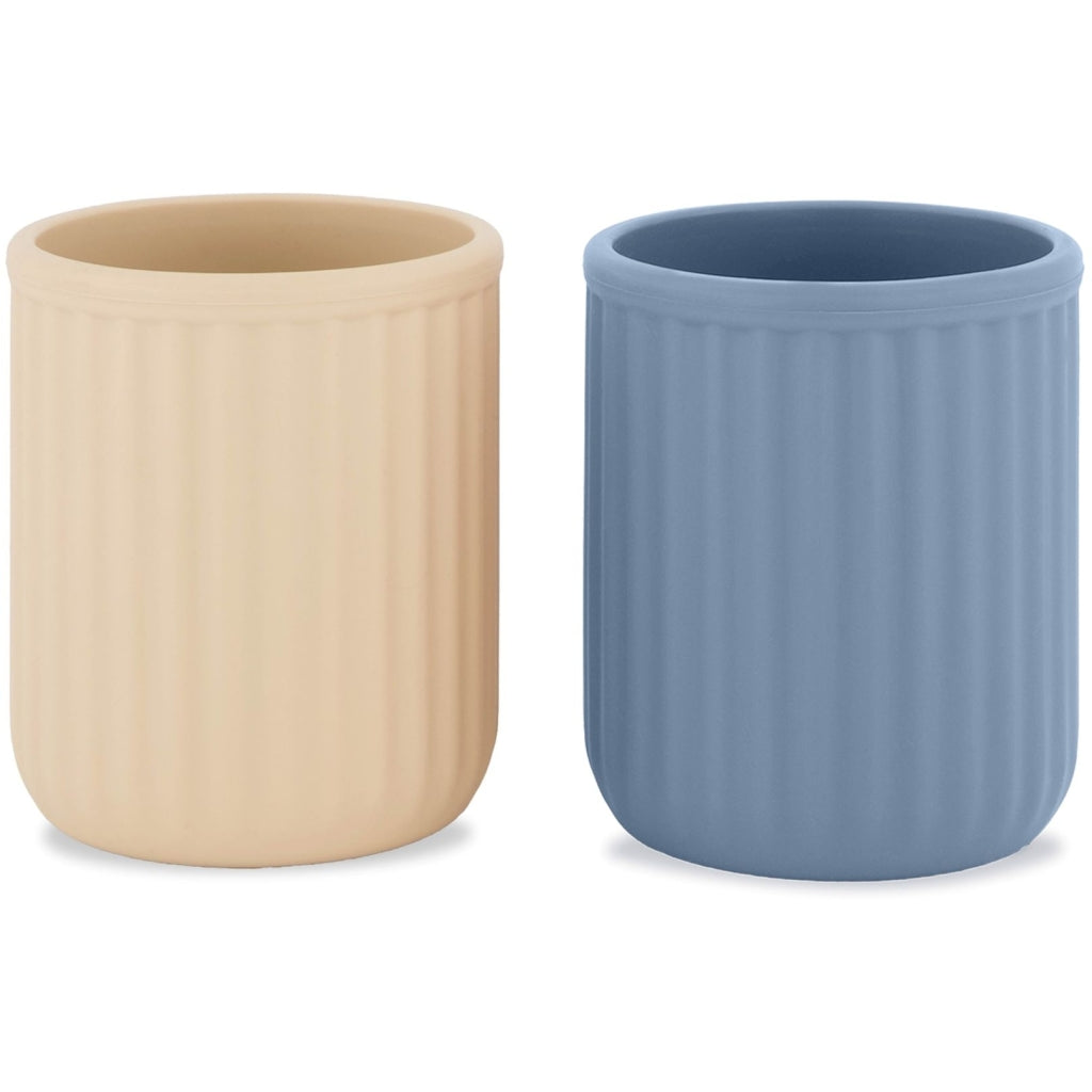 Mikk-Line Silikone Kopper (2 Pak) Tableware Faded Denim