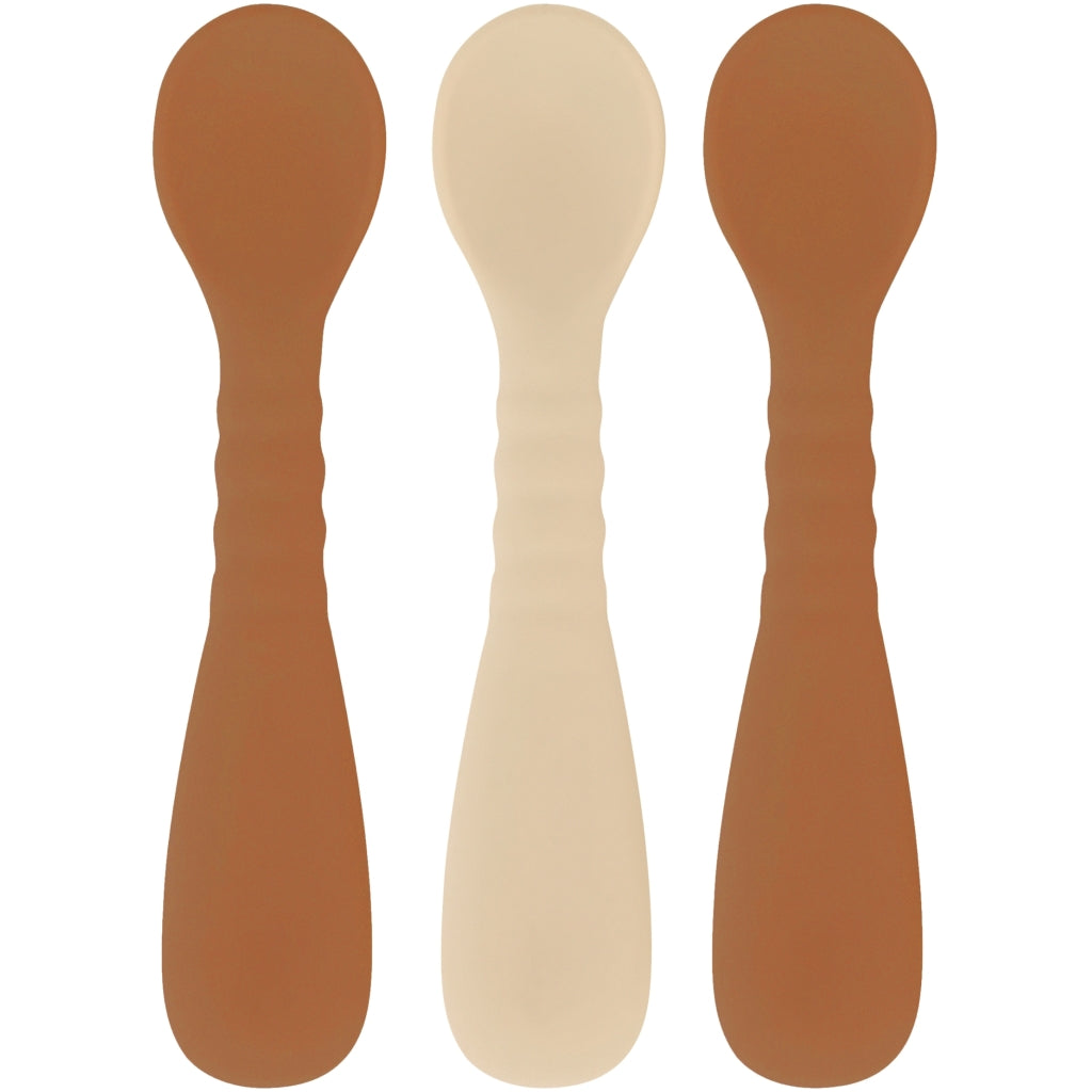 Mikk-Line Silikone Skeer (3 Pak) Tableware BrownSugar/WhiteSwan/BrownSugar