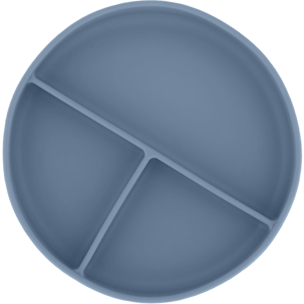 Mikk-Line Silikone Spisesæt Tableware Faded Denim