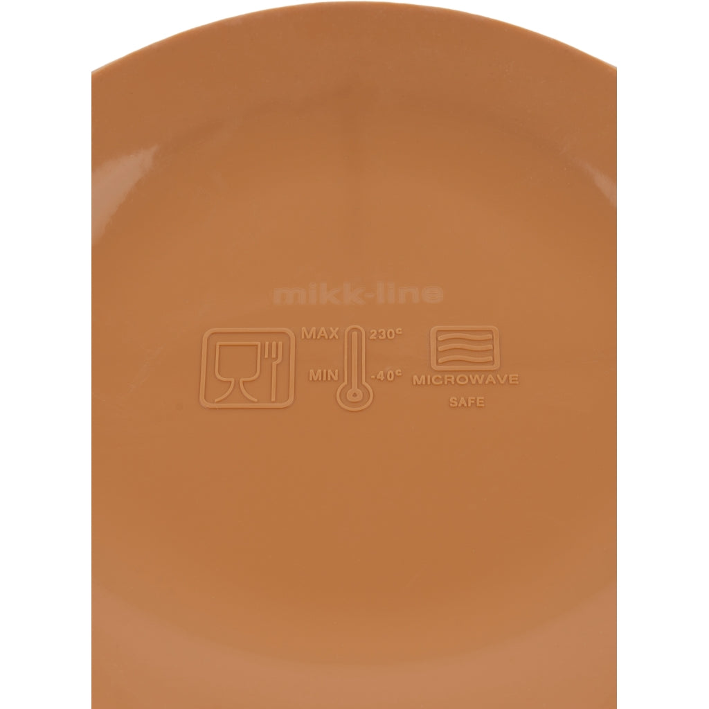 Mikk-Line Silikone Tallerken Tableware Brown sugar