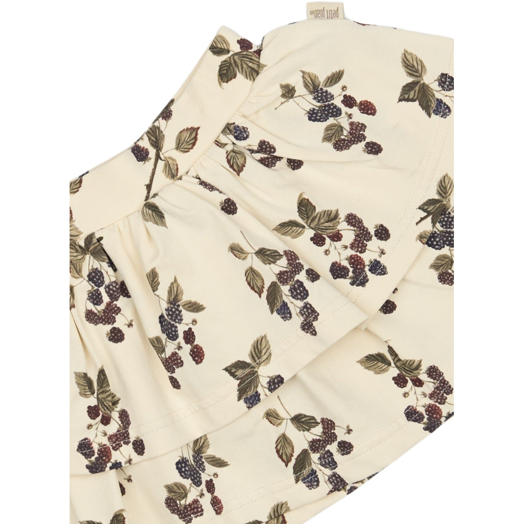 PETIT PIAO Skirt Printed Nederdel Black Berry