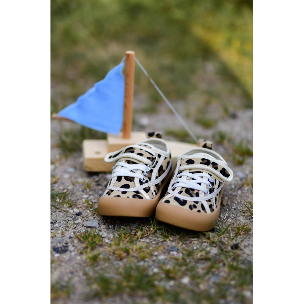 Mikk-Line Sneakers m/ Velcro (Canvas) Sko Leo