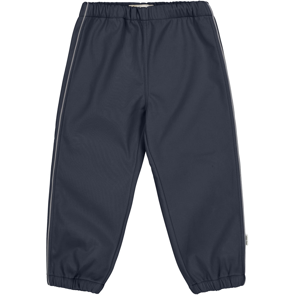 Mikk-Line Softshell Bukser (Ensfarvet) Softshell tøj Blue Nights