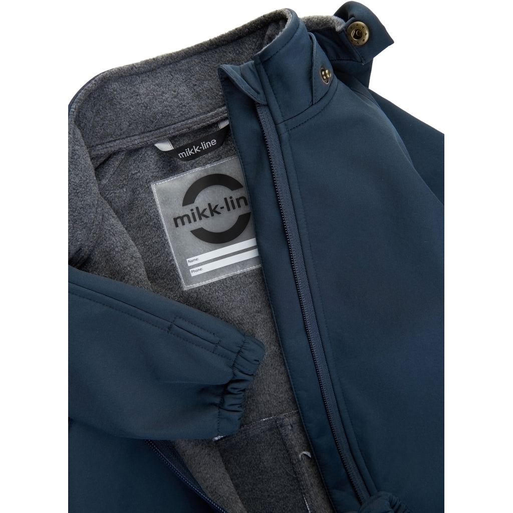Mikk-Line Softshell Dragt (Ensfarvet) Softshell tøj Blue Nights