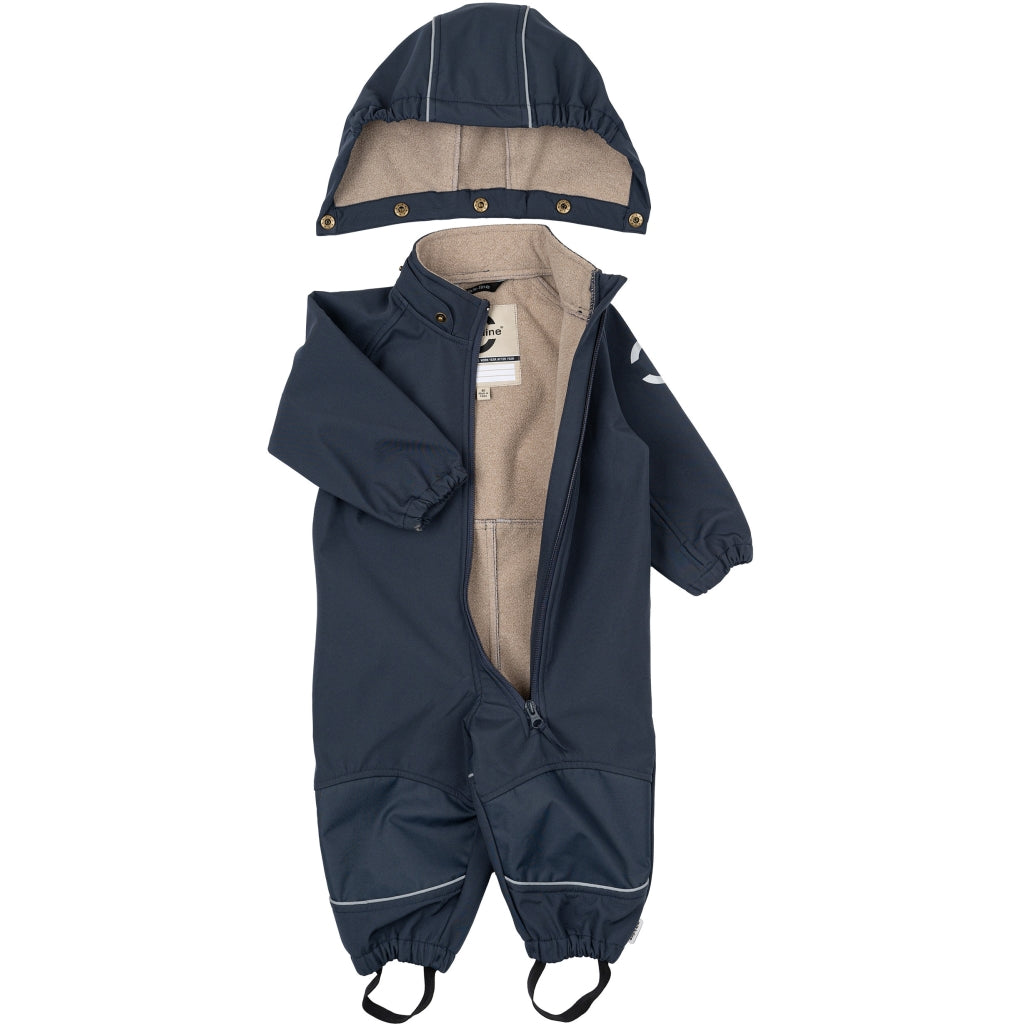 Mikk-Line Softshell Heldragt (Mønstret) Softshell tøj Blue Nights