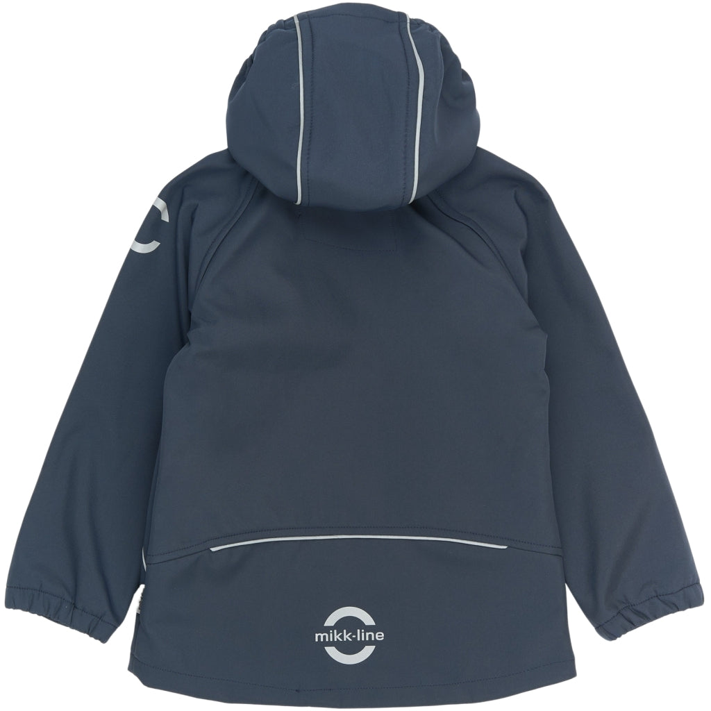 Mikk-Line Softshell Jakke (Ensfarvet) Softshell tøj Blue Nights