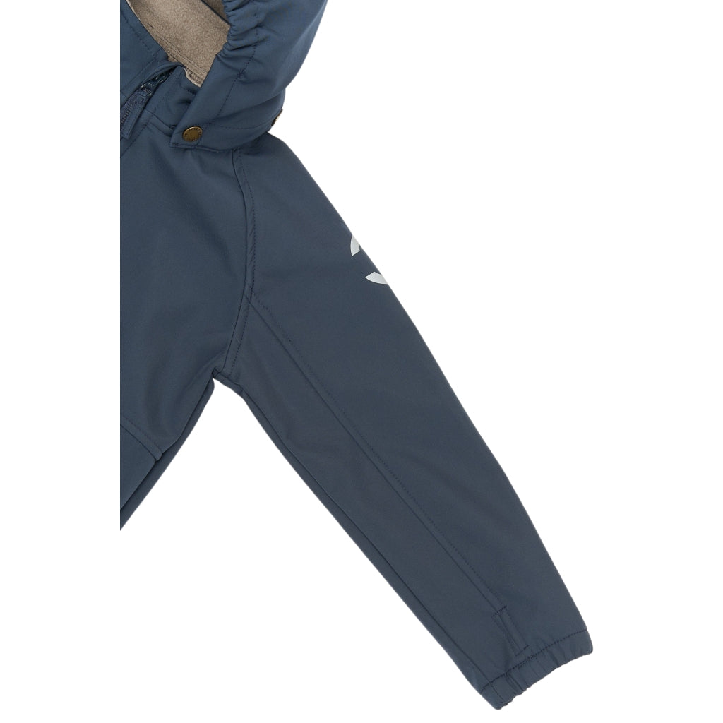Mikk-Line Softshell Jakke (Ensfarvet) Softshell tøj Blue Nights