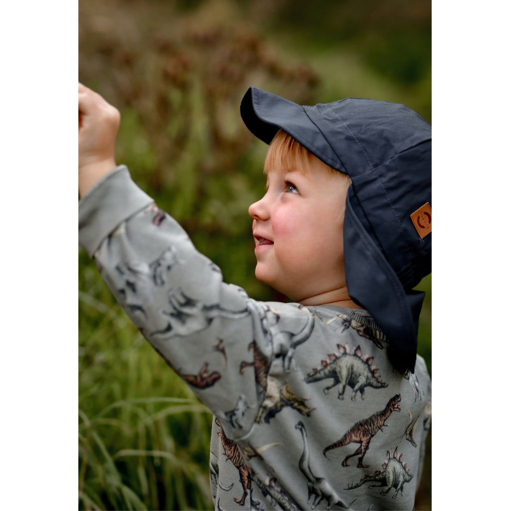 Mikk-Line Solkasket Lang (Ensfarvet) Huer Blue Nights