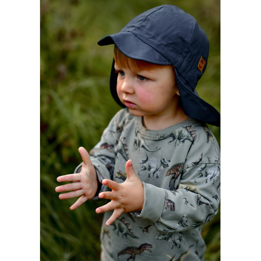 Mikk-Line Solkasket Lang (Ensfarvet) Huer Blue Nights