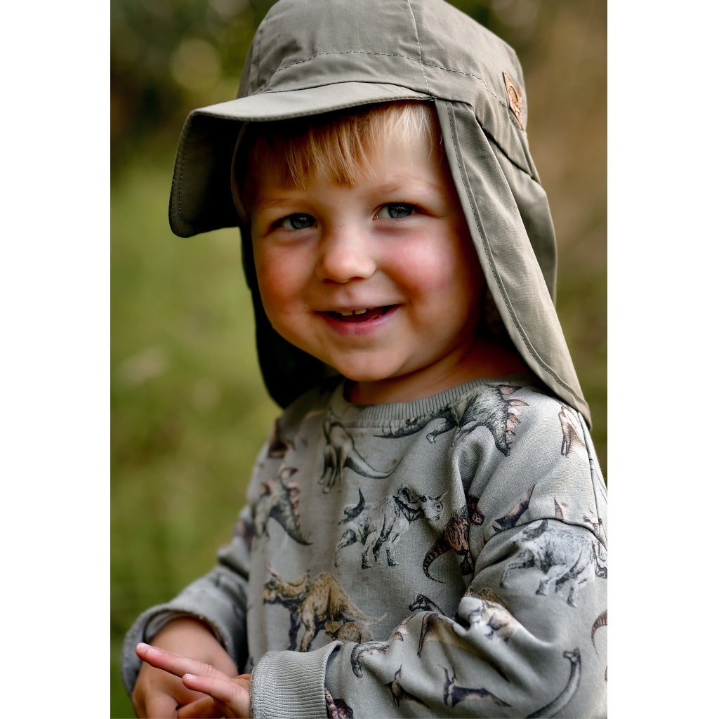 Mikk-Line Solkasket Lang (Ensfarvet) Huer Dusty Olive