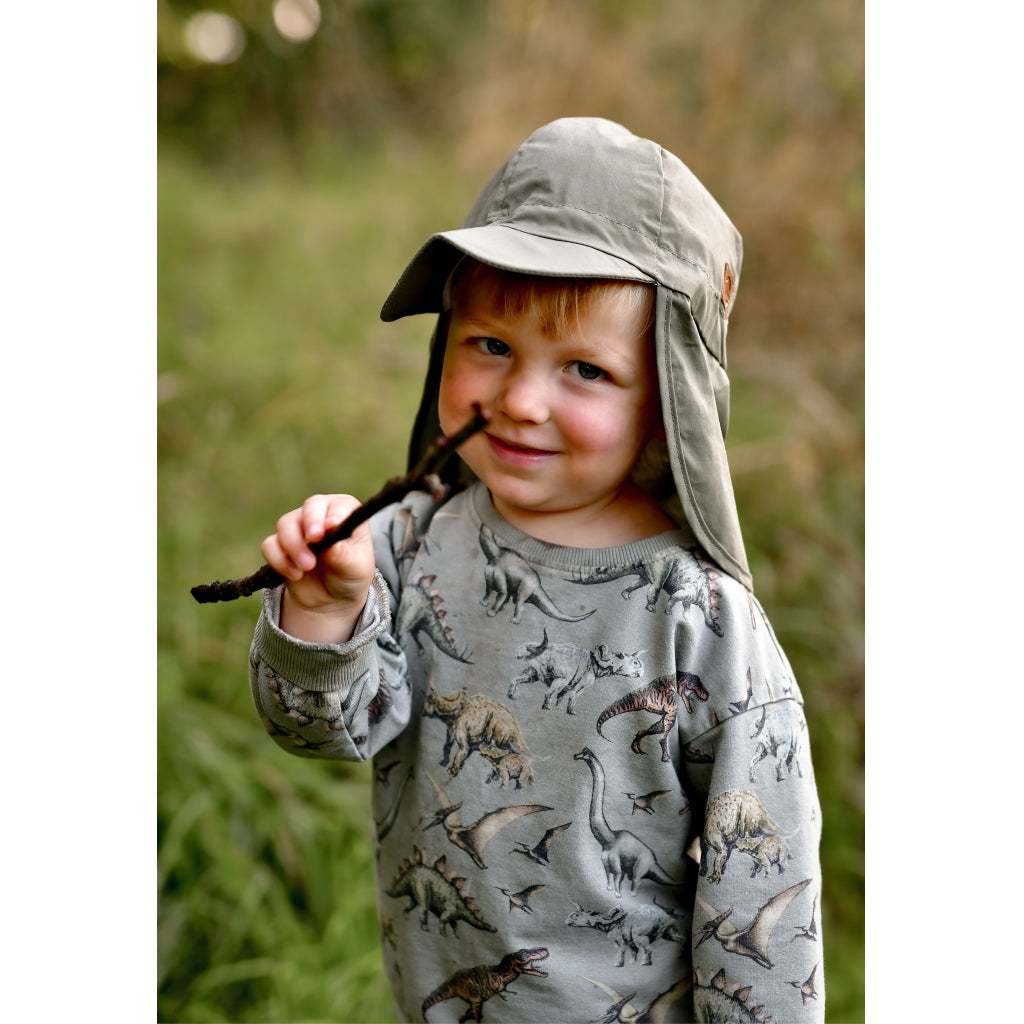 Mikk-Line Solkasket Lang (Ensfarvet) Huer Dusty Olive