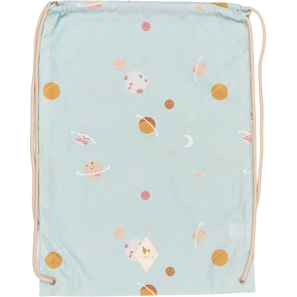 Fabelab String Bag - Planetary - Cottage Blue Bags & Backpacks Multi Print