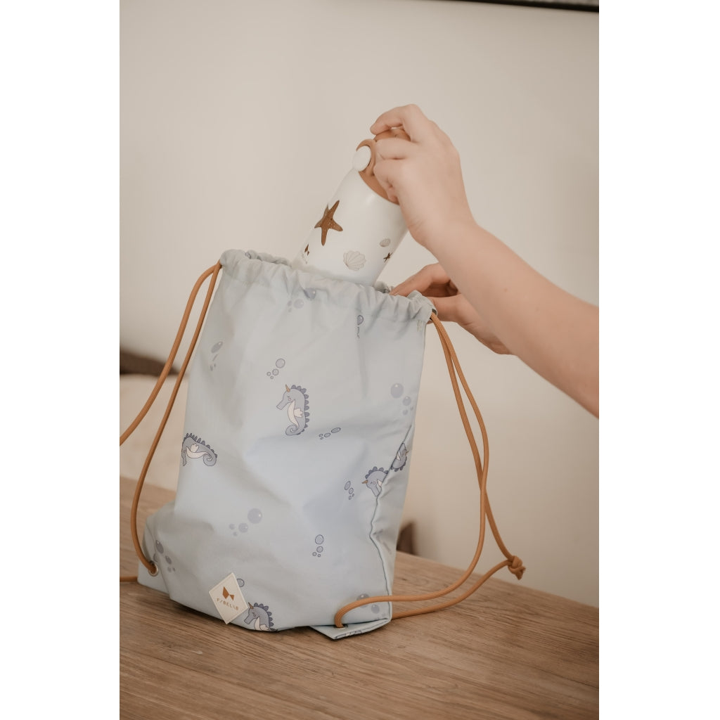 Fabelab String Bag - Under The Sea Bags & Backpacks Misty Blue