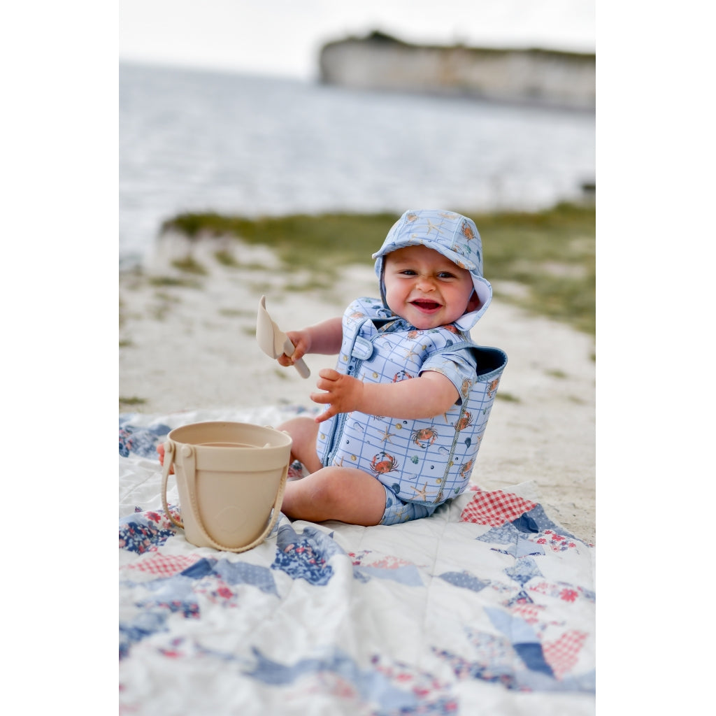 Mikk-Line Svømmevest (Mønstret) Badetøj Faded Denim