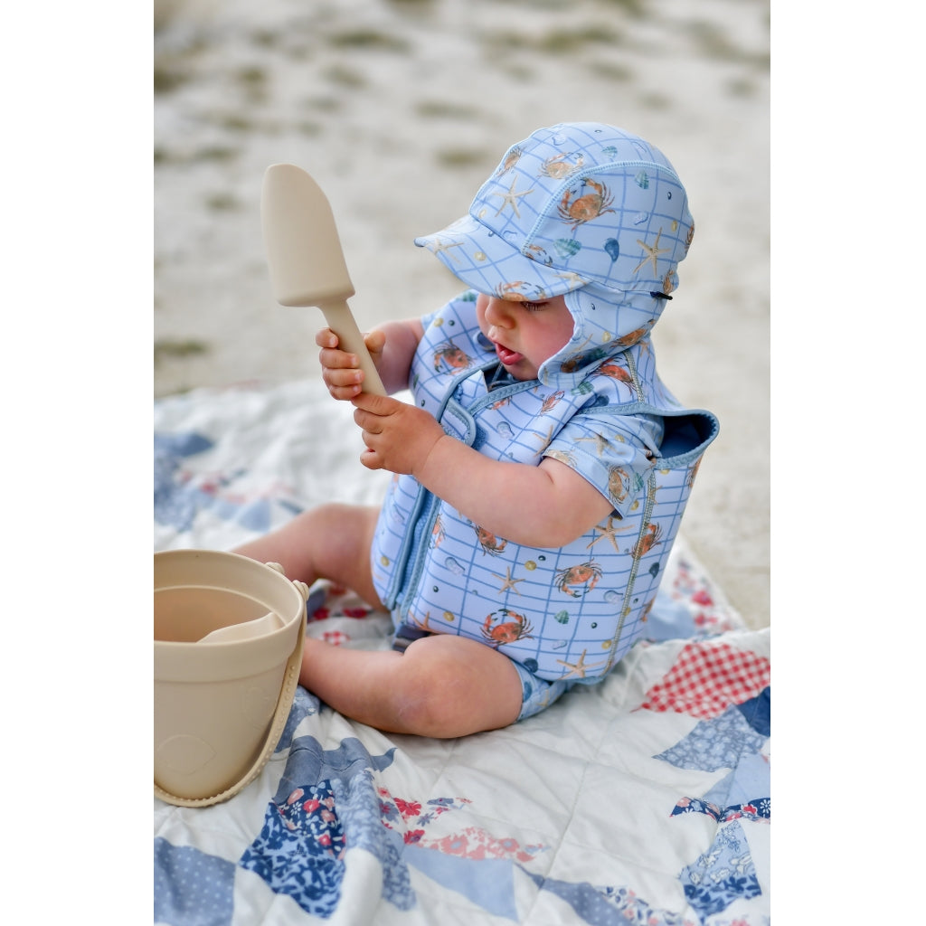 Mikk-Line Svømmevest (Mønstret) Badetøj Faded Denim