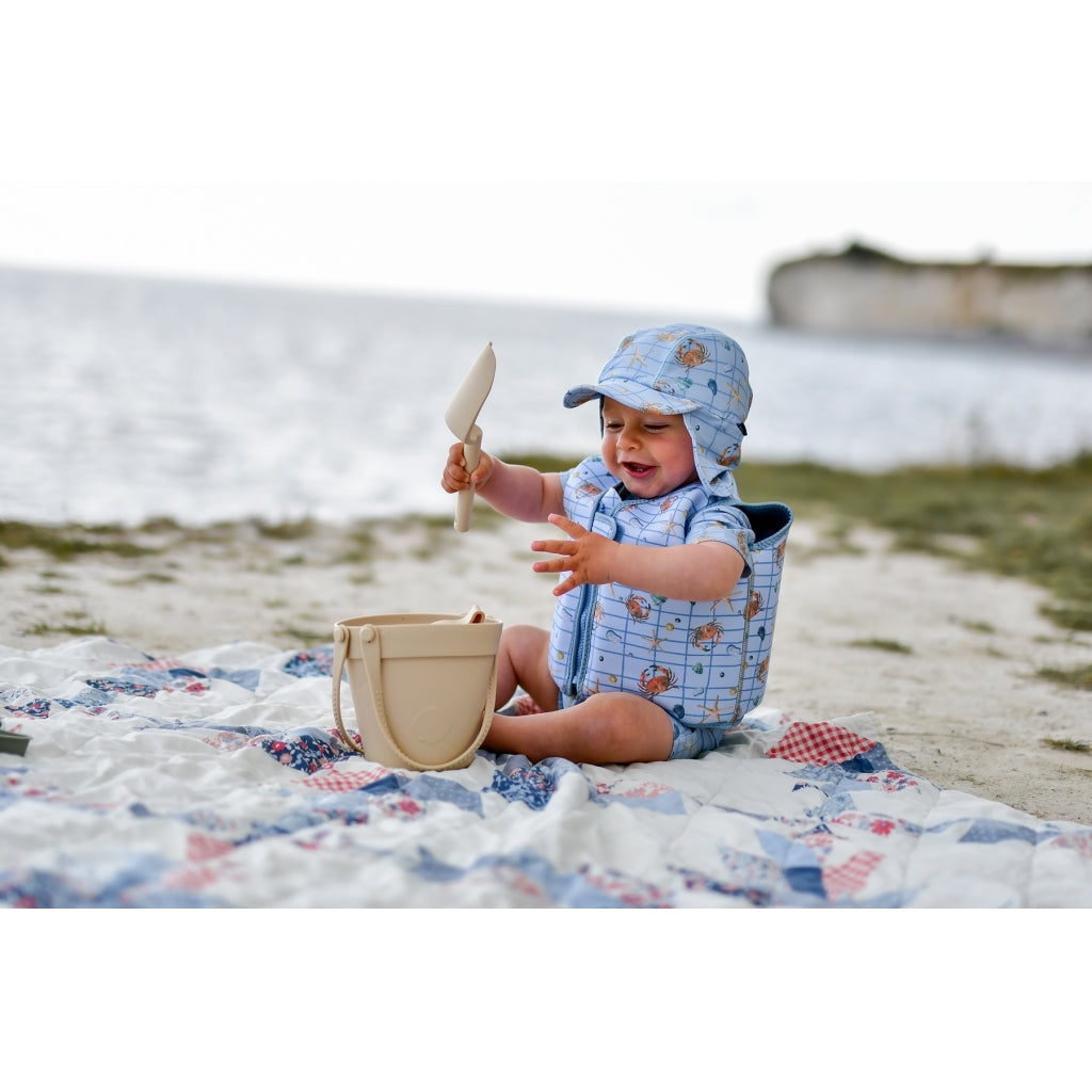 Mikk-Line Svømmevest (Mønstret) Badetøj Faded Denim