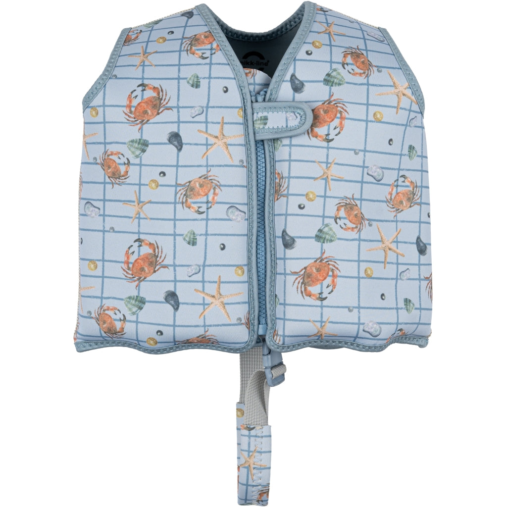 Mikk-Line Svømmevest (Mønstret) Badetøj Faded Denim