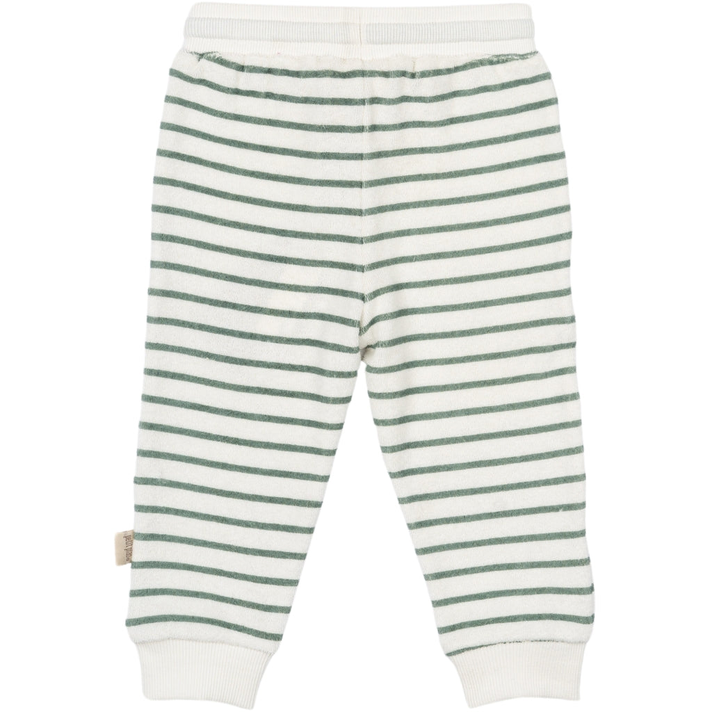 PETIT PIAO Sweat Pants Line Bukser Off white/green