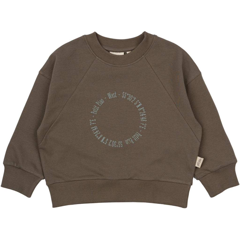 PETIT PIAO Sweat Shirt Haw Skjorter Earth Brown
