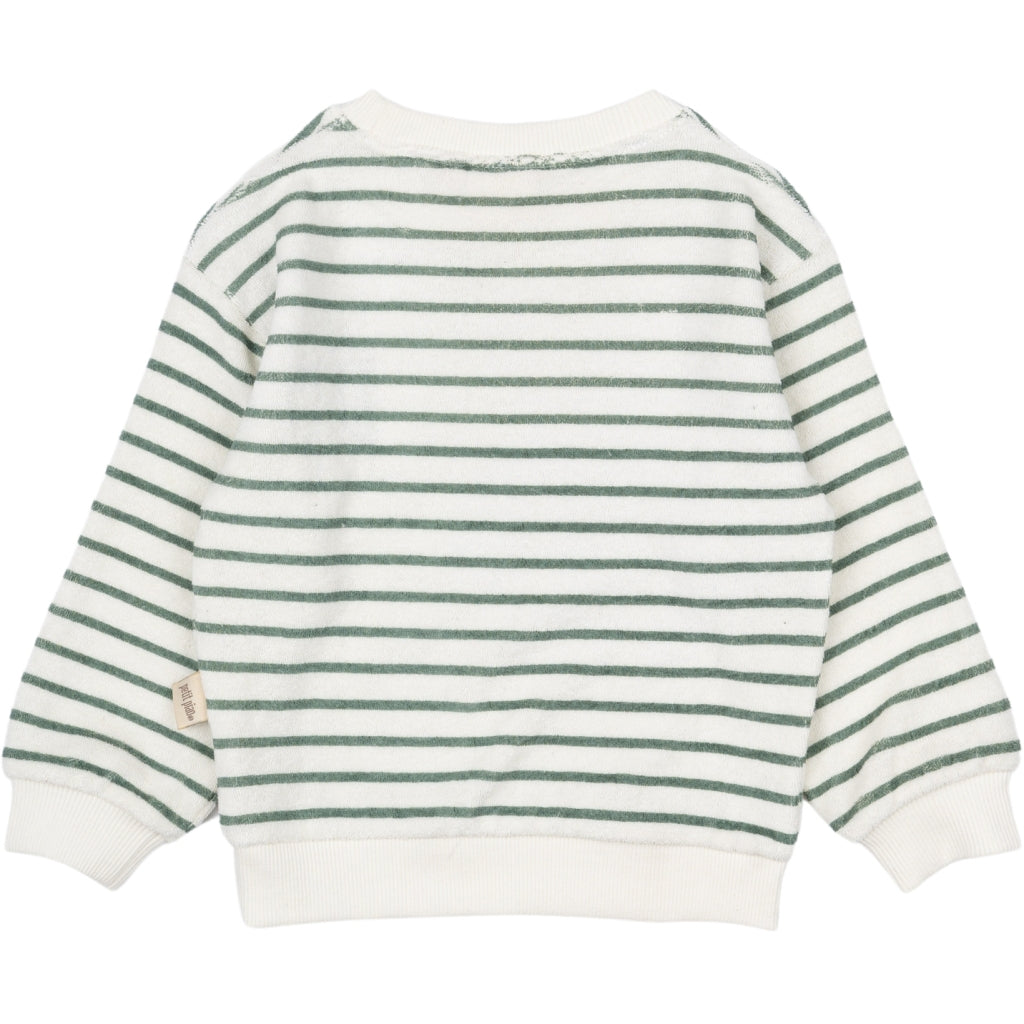 PETIT PIAO Sweat Shirt Haw Skjorter Off white/green
