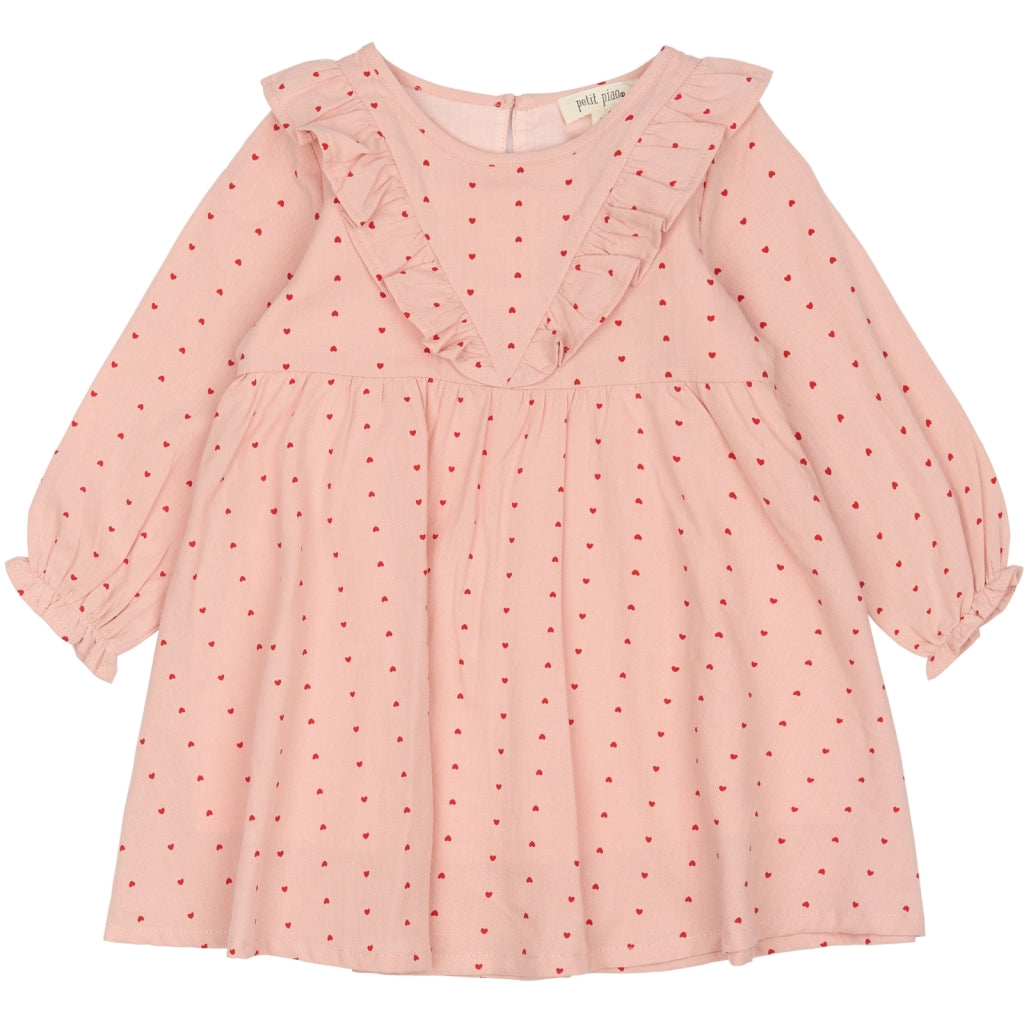 PETIT PIAO Sweat Shirt Motif Kjoler Pink heart