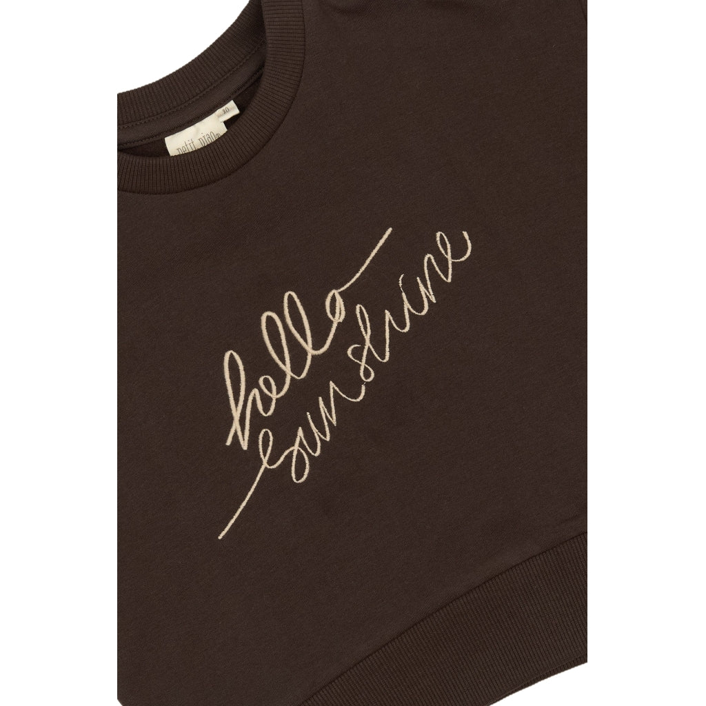 PETIT PIAO Sweat Shirt Motif Sweatshirt Coffee Bean