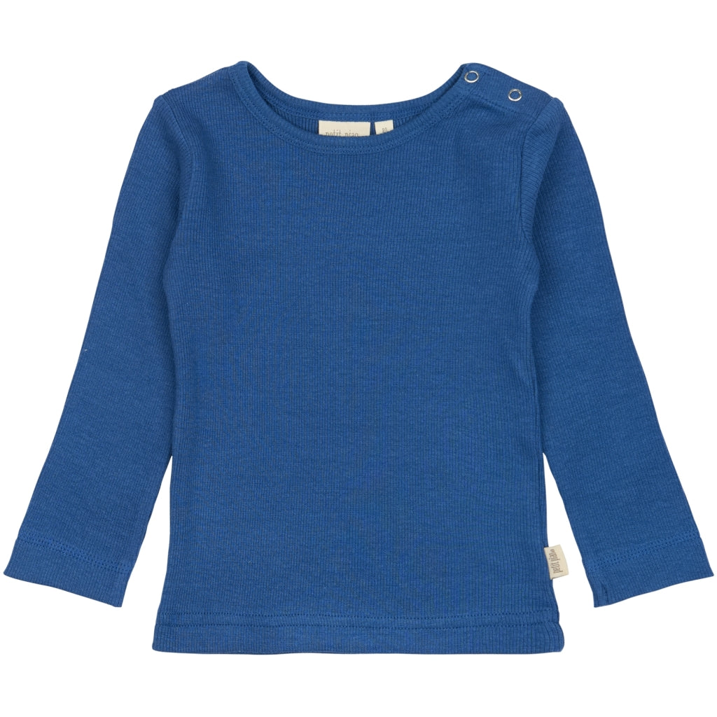 PETIT PIAO T-shirt L/S Modal Langærmet bluse True Navy