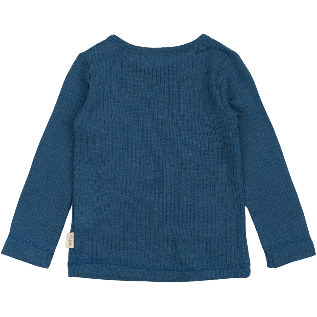 PETIT PIAO T-shirt L/S Modal Langærmet bluse Ensign Blue