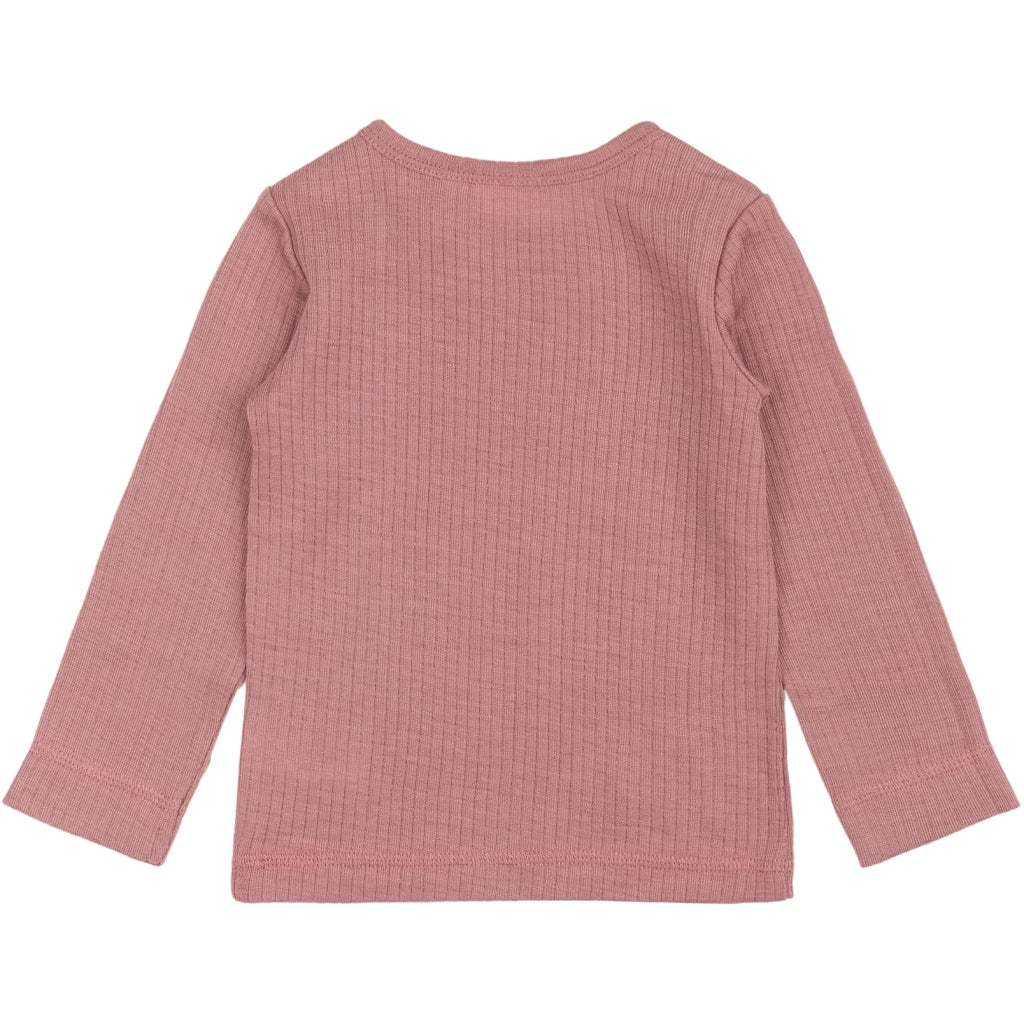 PETIT PIAO T-shirt L/S Modal Langærmet bluse Nostalgic Rose