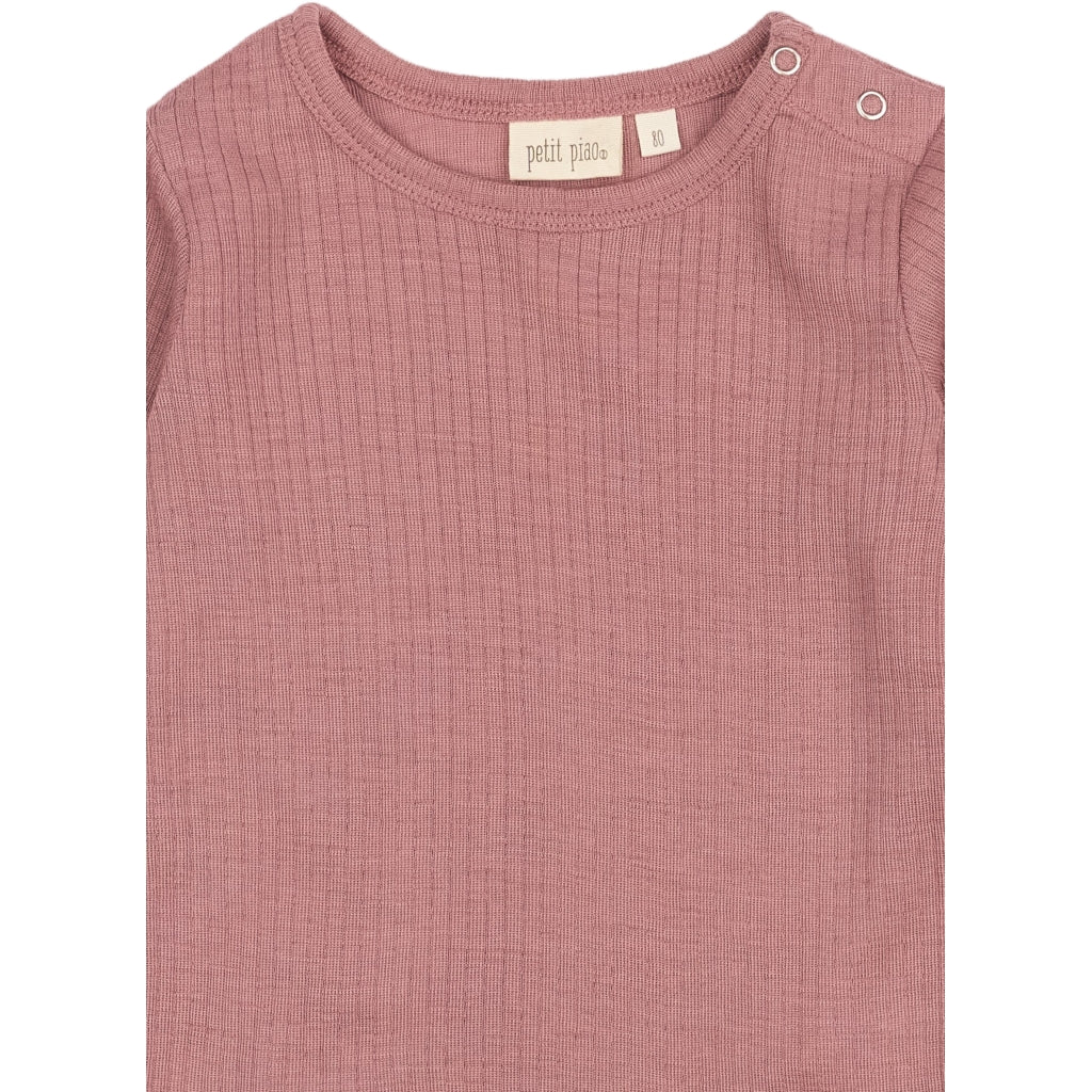 PETIT PIAO T-shirt L/S Modal Langærmet bluse Nostalgic Rose