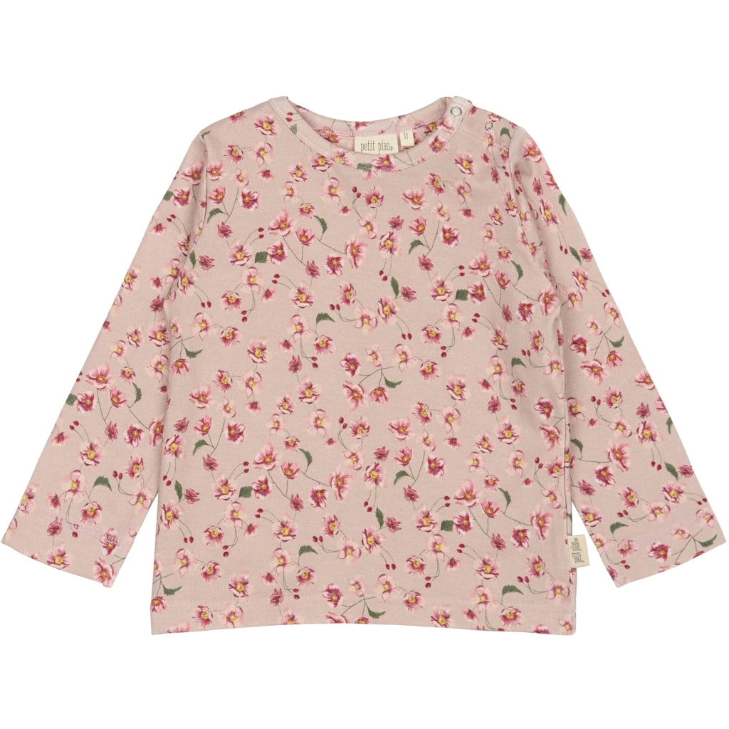 PETIT PIAO T-shirt L/S Printed Langærmet bluse Autumn Anemon
