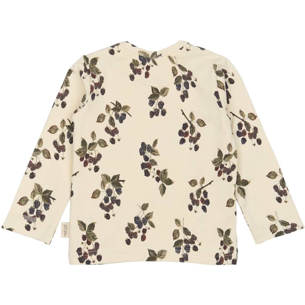 PETIT PIAO T-shirt L/S Printed Langærmet bluse Blackberry