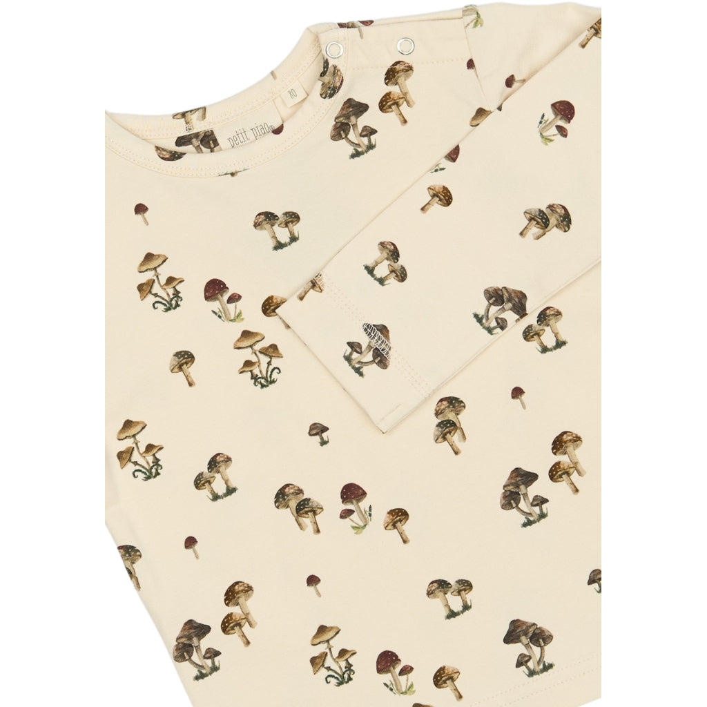 PETIT PIAO T-shirt L/S Printed Langærmet bluse Fungi