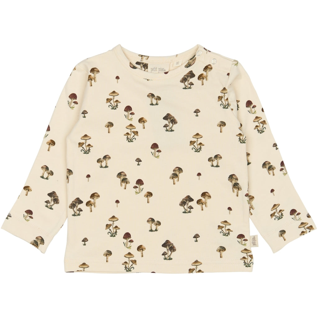PETIT PIAO T-shirt L/S Printed Langærmet bluse Fungi