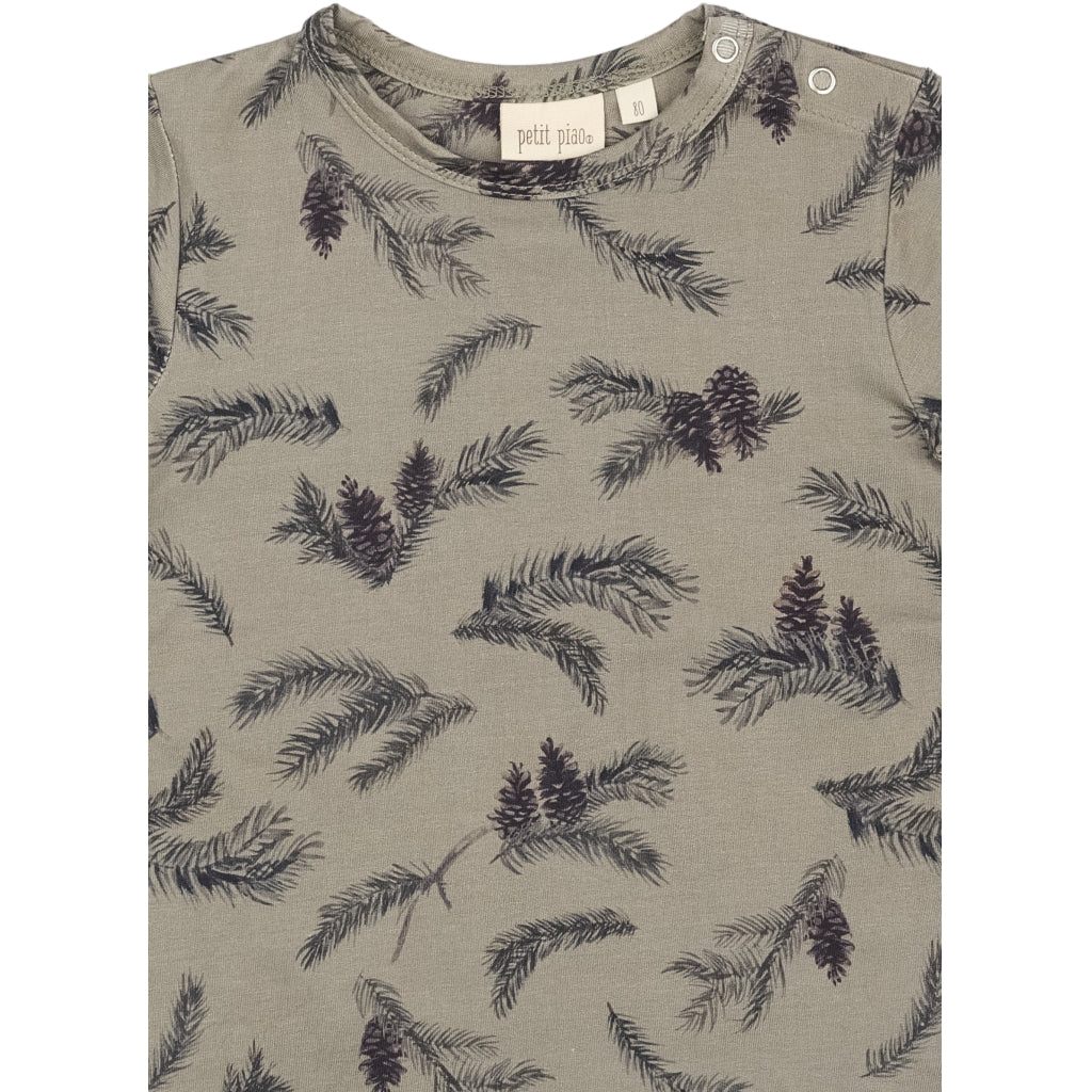 PETIT PIAO T-shirt L/S Printed Langærmet bluse Pine