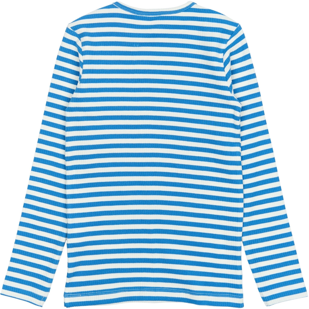 THE NEW TNMoore Langærmet Rib Bluse Langærmet bluse Campanula Striped