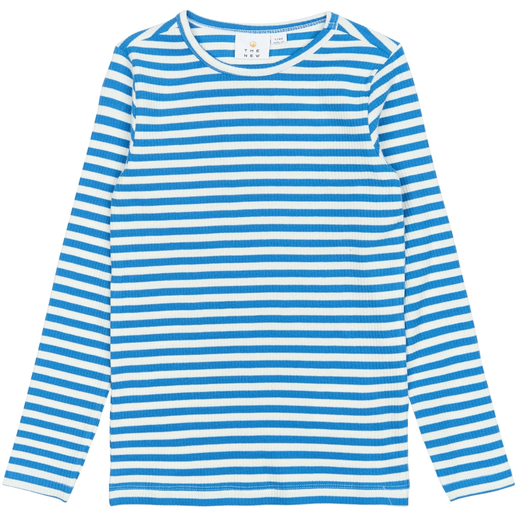 THE NEW TNMoore Langærmet Rib Bluse Langærmet bluse Campanula Striped