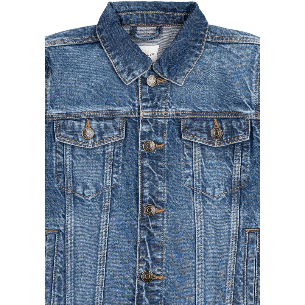 THE NEW TNNavis Denim Jacket Jakker Medium Blue Denim