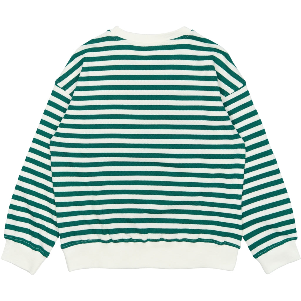 THE NEW TNNero Oversize Sweatshirt Sweatshirt Alpine Green Striped
