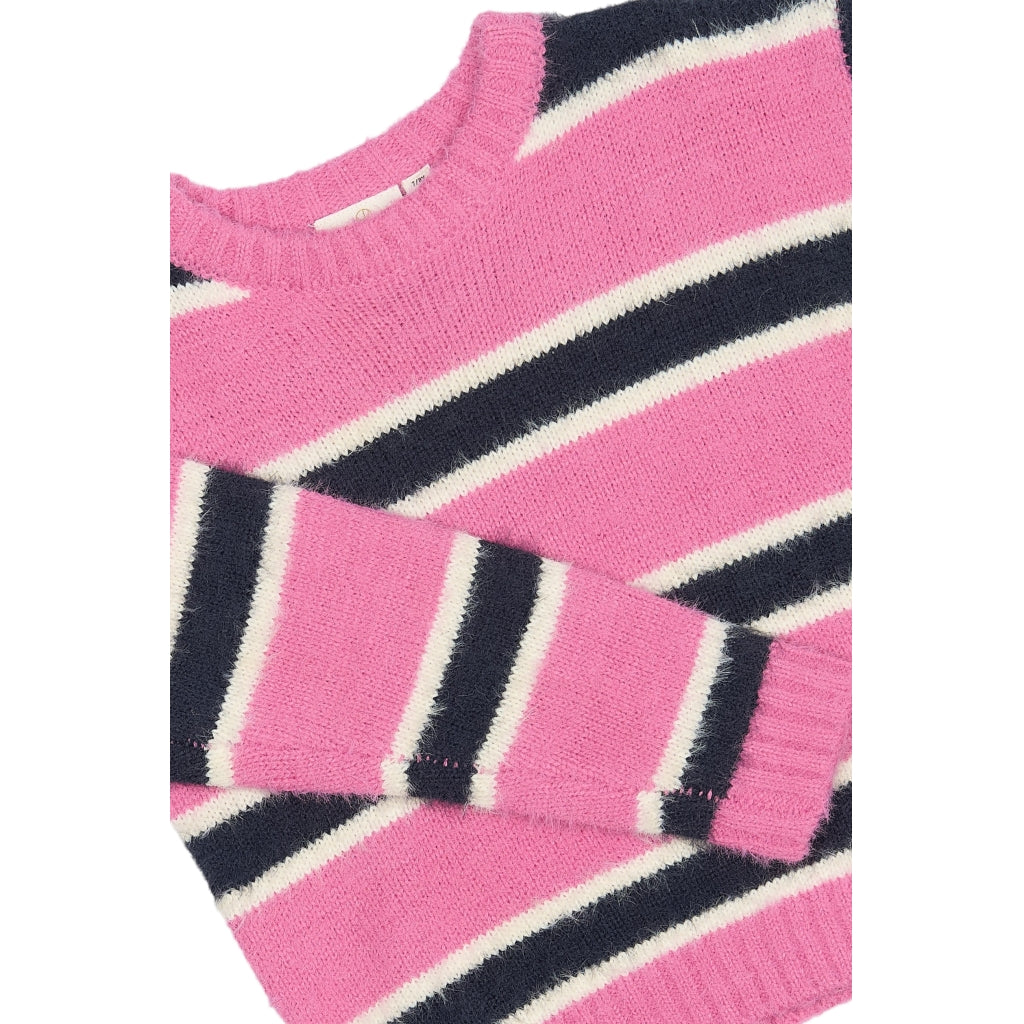 THE NEW TNPalmina Striktrøje Strik Ibis Rose Striped