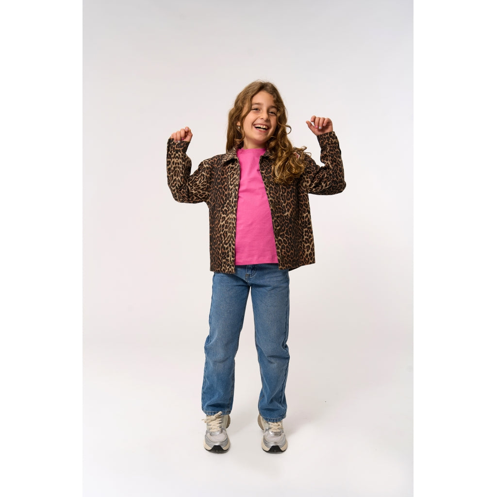 THE NEW TNPanya Oversize Denim Overshirt Skjorter Feather Gray AOP