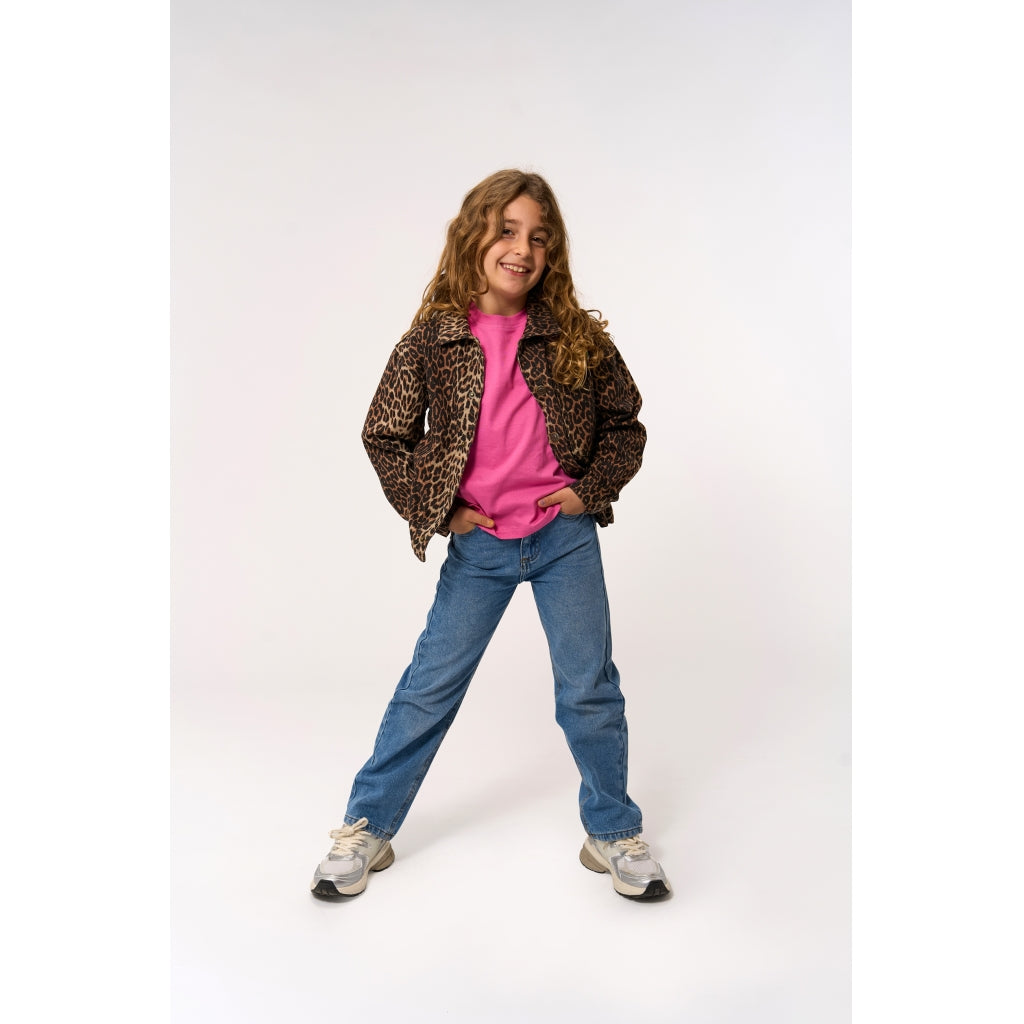 THE NEW TNPanya Oversize Denim Overshirt Skjorter Feather Gray AOP