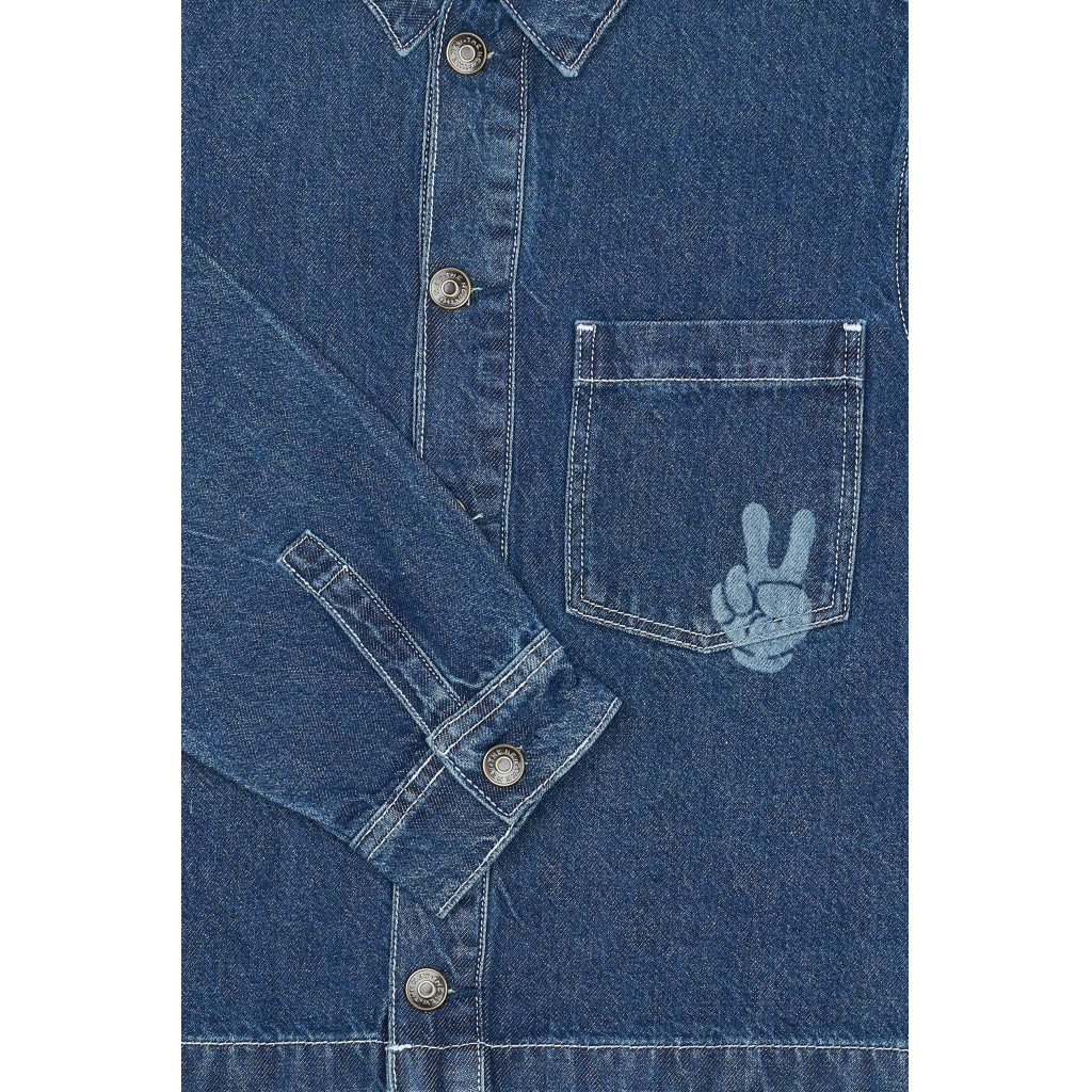 THE NEW TNParks Oversize Denim Overshirt Skjorter BLUE DENIM