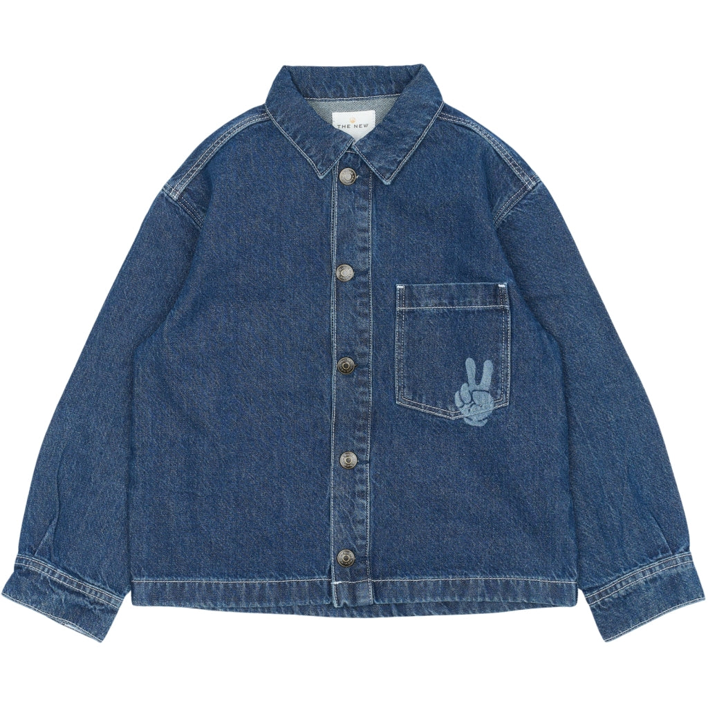 THE NEW TNParks Oversize Denim Overshirt Skjorter BLUE DENIM
