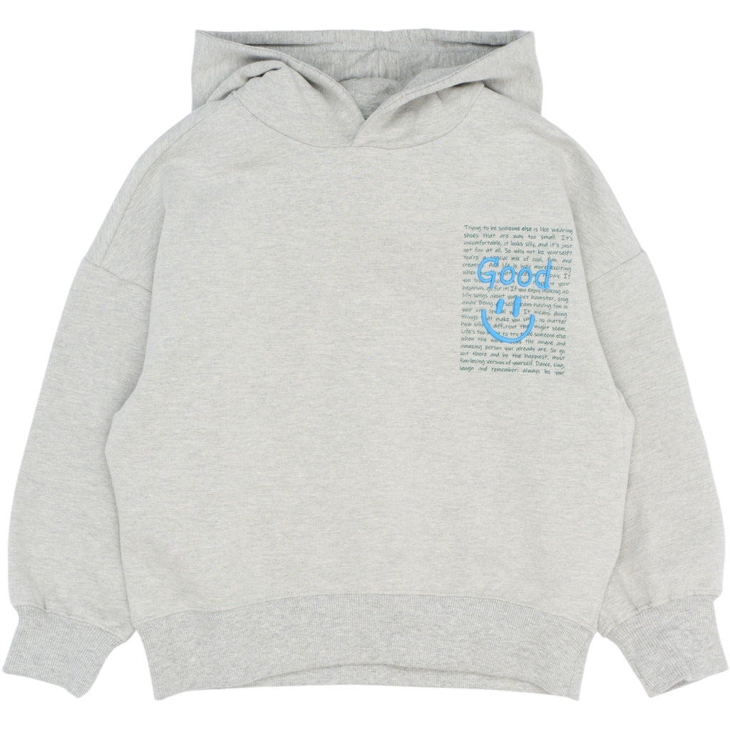 THE NEW TNPatrick Oversize Melange Hættetrøje Sweatshirt Light Grey Melange