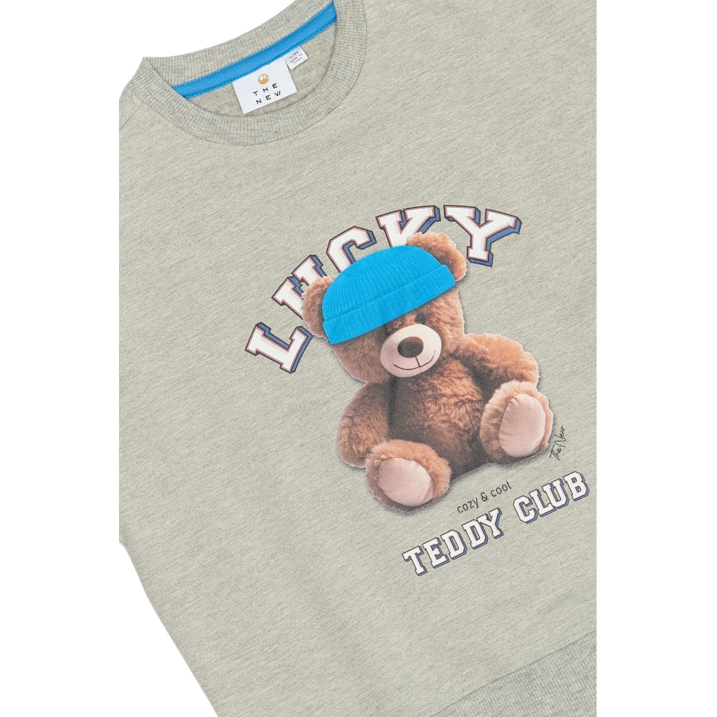 THE NEW TNPendra Oversize Sweatshirt Sweatshirt Light Grey Melange