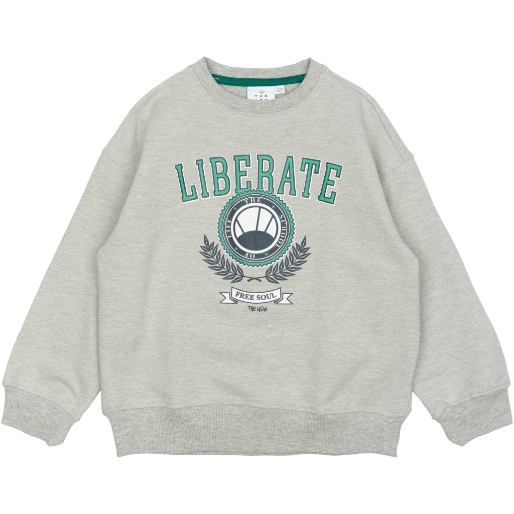 THE NEW TNPenno Oversize Sweatshirt Sweatshirt Light Grey Melange