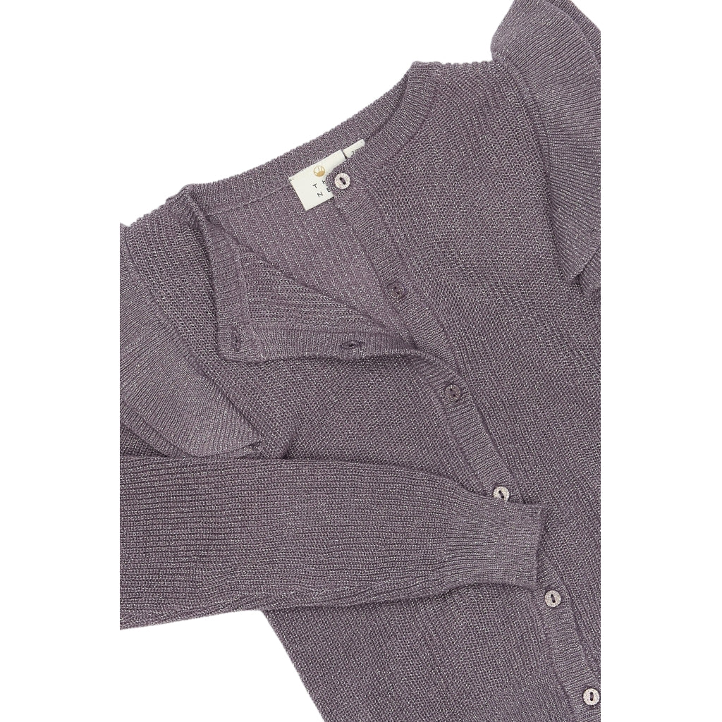 THE NEW TNPerla Glitter Strik Cardigan Strik GRAY RIDGE